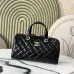 Chanel Small bowling bag, Patent crumpled calfskin size:17×21×3cm #B53855