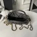 Chanel Women's Top Handle Bag - Gray Textured Fabric with Quilted Design, Gold-Tone CC Logo & Chain Strap, Luxurious Handbag for Fashion-Forward Style #B56721