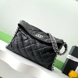 Chanel chain around hobo Black/silver #B50872