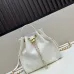 Small Hippie Backpack Drawstring Bucket Bag with Vintage Gold Coin Buttons and Diamond Pattern and Vintage Black and Gold Bag #B54474