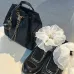 Small Hippie Backpack Drawstring Bucket Bag with Vintage Gold Coin Buttons and Diamond Pattern and Vintage Black and Gold Bag #B54474