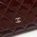 Chanel patent leather wallet for women #B45526