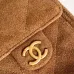 Bowling bag leather handbag Chanel Camel in Leather  #B50873