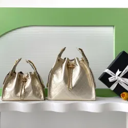 CHANEL Drawstring Leather Exterior Bags #B53449