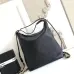 CHANEL Quilted CC GHW Chain Shoulder Bucket Bag Calfskin Leather Black #B50831