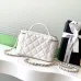 Chanel 21A Pink Small Vanity With Chain Top Handle Logo #B50830