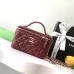 Chanel 21A Pink Small Vanity With Chain Top Handle Logo #B50830