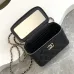 Chanel 21A Pink Small Vanity With Chain Top Handle Logo #B50830