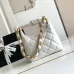 Chanel 4922 Quilted Mini Hobo Bag in Crinkled Lambskin Size 22.5x19.5x8.5CM #B62908