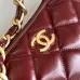 Chanel 4923 Quilted Hobo Bag in Crinkled Lambskin Size 32x30x12CM #B62907