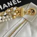 Chanel AS5898 Quilted Hobo Bag with Pearl Chain Strap Size 13-23.5-7.5 #B62889