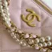 Chanel AS5898 Quilted Hobo Bag with Pearl Chain Strap Size 13-23.5-7.5 #B62889