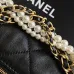Chanel AS5898 Quilted Hobo Bag with Pearl Chain Strap Size 13-23.5-7.5 #B62889