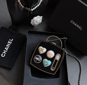 Chanel Black Lacquer Mini Evening Chain Bag AS5652 #B66163
