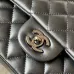 Chanel CC Black Quilted Lambskin Medium Classic Double Flap AAA+ Shoulder Bag #B54375