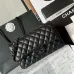 Chanel CC Black Quilted Lambskin Medium Classic Double Flap AAA+ Shoulder Bag #B54375