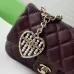 Chanel Mini Flap Bag: Quilted Leather, Heart Charm & CC Logo, Timeless Elegance size:12×8×cm #B54157