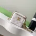 Chanel Quilted Caviar Leather Mini Vanity Bag With Gold Chain Strap And CC Logo size:11×8×7cm #B54335