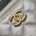 Chanel Quilted Caviar Leather Mini Vanity Bag With Gold Chain Strap And CC Logo size:11×8×7cm #B54335