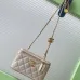 Chanel Quilted Caviar Leather Mini Vanity Bag With Gold Chain Strap And CC Logo size:9×17×8cm #B54336