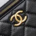 Chanel Quilted Caviar Leather Mini Vanity Bag With Gold Chain Strap And CC Logo size:9×17×8cm #B54336