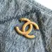 Chanel Women's Denim Shoulder Bag - Quilted Design, Gold-Tone CC Logo & Chain Strap, Stylish Denim Flap Bag with Functional Pockets for Luxury Fashion #B56717