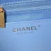 Chanel Women's Denim Tote Bag - Quilted Design, Light Blue Denim Fabric, Gold-Tone CC Logo & Chain Strap with Lock Detail, Spacious Luxury Handbag with Functional Pockets #B56722 Chanel Women's Denim Tote Bag - Quilted Design, Light Blue Denim Fabric, Gold-Tone CC Logo & Chain Strap with Lock Detail, Spacious Luxury Handbag with Functional Pockets #B56722