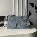 Chanel Women's Denim Tote Bag - Quilted Design, Light Blue Denim Fabric, Gold-Tone CC Logo & Chain Strap with Lock Detail, Spacious Luxury Handbag with Functional Pockets #B56722 Chanel Women's Denim Tote Bag - Quilted Design, Light Blue Denim Fabric, Gold-Tone CC Logo & Chain Strap with Lock Detail, Spacious Luxury Handbag with Functional Pockets #B56722