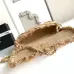Chanel Women's Evening Bag - Beige Textured Fabric with Fringe Details, Gold-Tone CC Logo & Chain Strap, Luxury Clutch for Elegant Occasions #B56718