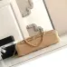 Chanel Women's Evening Bag - Beige Textured Fabric with Fringe Details, Gold-Tone CC Logo & Chain Strap, Luxury Clutch for Elegant Occasions #B56718