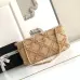 Chanel Women's Evening Bag - Beige Textured Fabric with Fringe Details, Gold-Tone CC Logo & Chain Strap, Luxury Clutch for Elegant Occasions #B56718