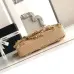 Chanel Women's Evening Bag - Beige Textured Fabric with Fringe Details, Gold-Tone CC Logo & Chain Strap, Luxury Clutch for Elegant Occasions #B56718