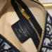 DIOR Blue Oblique Print Fabric Bag #B61238