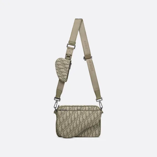 DIOR CHRISTIAN DIOR Oblique Saddle Triple Pouch  size:23×17×4cm #B54055