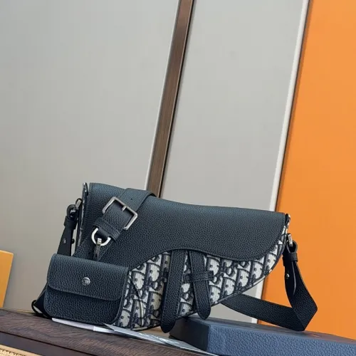 Dior 93939 Original Version 2025 Winter Collection Bag - Black Soft Grain Leather, Adjustable Strap (Size: 26x17x5cm) #B59470