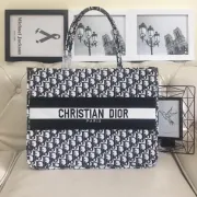 Dior AAA+ Handbag Dior Women Book Tote canvas tote embroidered shopping tote bag 41CM #99899514