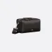 Dior Black Leather Crossbody Messenger Saddle Bag Lingot  size:22×10×12cm #B54057
