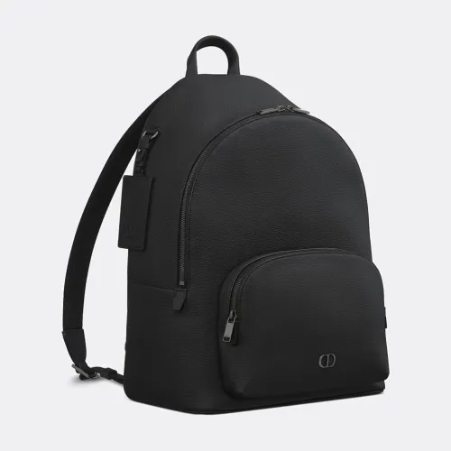 Dior CD Icon Black Leather Backpack 2025 Winter New Collection (11CBA233ICO) - 31x40x19cm #B59970