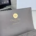Dior Caro Glycine Wallet S4206 Grey 11x2.5x7.5cm #B62927