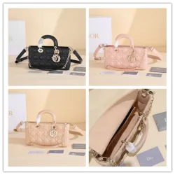 Dior Handbag lady dior Size:26*13.5*5cm #B48164