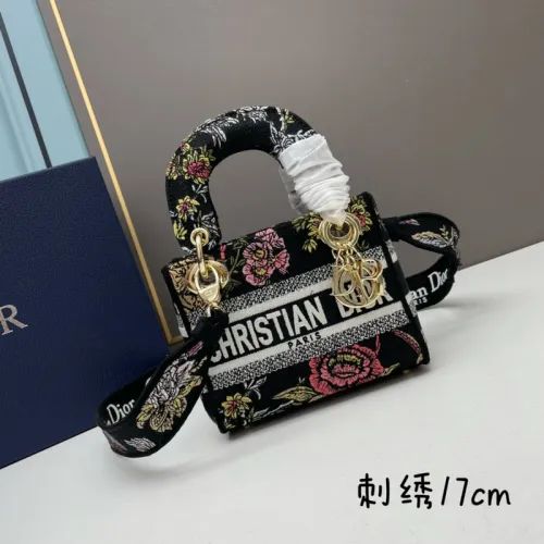 Dior Handbags Lady D-Lite CHRISTIAN DIOR PARIS size:17×15×7cm #B53654