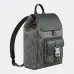 Dior Hit the Road Backpack with Flap – Anthracite Gray Oblique Jacquard & Grained Calfskin  #B59157