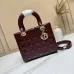 Dior Lady Handbags Black/Wine/Red/White #B57275