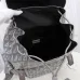 Dior Men's Diamond Jacquard Heather Road jung haein Backpack Large Grey size:43×51×20cm #B54050
