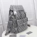 Dior Men's Diamond Jacquard Heather Road jung haein Backpack Large Grey size:43×51×20cm #B54050