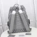 Dior Men's Diamond Jacquard Heather Road jung haein Backpack Large Grey size:43×51×20cm #B54050