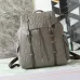 Dior Men's Grey Embossed Leather Backpack with Signature Hardware - Luxury Fashion for Urban & Travel Essentials A205 #B57298