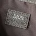 Dior Men's Grey Embossed Leather Backpack with Signature Hardware - Luxury Fashion for Urban & Travel Essentials A205 #B57298