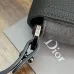 Dior Small Saddle Messenger Bag – Anthracite Gray Oblique Canvas & Grained Calfskin with Aluminum Buckle #B59158