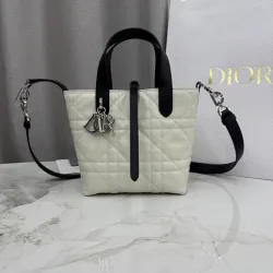 Dior Toujours Cannage Tote Bag M2835 White 18.5x18.5x12cm #B62931